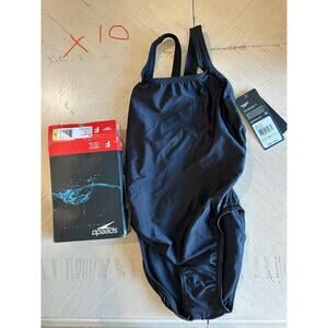 Speedo Girls ProLT One Piece Swimsuit Size 30 Team Black